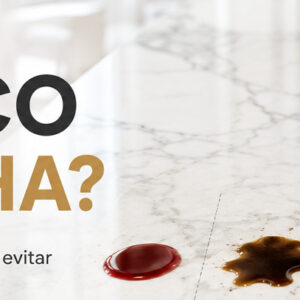 Mármore branco mancha?